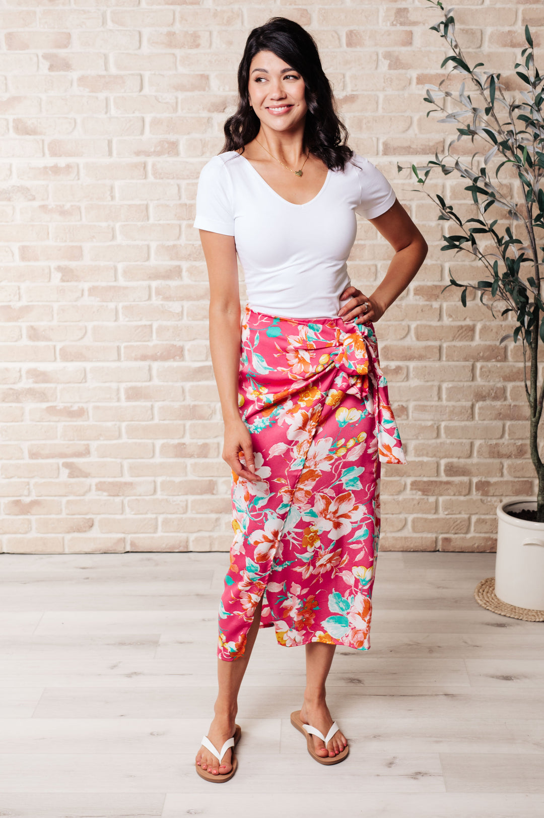 Take Me Outside Wrap Around Skirt in Magenta-Skirts-Ave Shops-[option4]-[option5]-[option6]-[option7]-[option8]-Shop-Boutique-Clothing-for-Women-Online