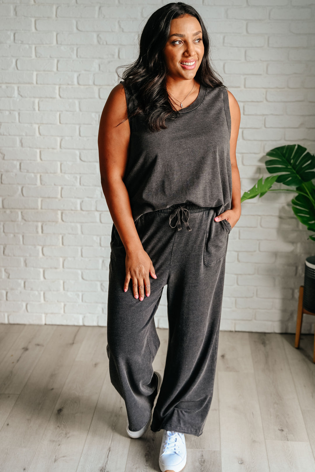 Rae Mode Taking It Easy Tank and Pants Set in Black-Sets-Ave Shops-[option4]-[option5]-[option6]-[option7]-[option8]-Shop-Boutique-Clothing-for-Women-Online