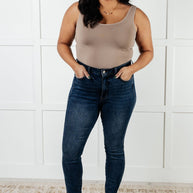 Judy Blue Tessa High Rise Control Top Step Hem Skinny Jeans-Womens-Ave Shops-[option4]-[option5]-[option6]-[option7]-[option8]-Shop-Boutique-Clothing-for-Women-Online