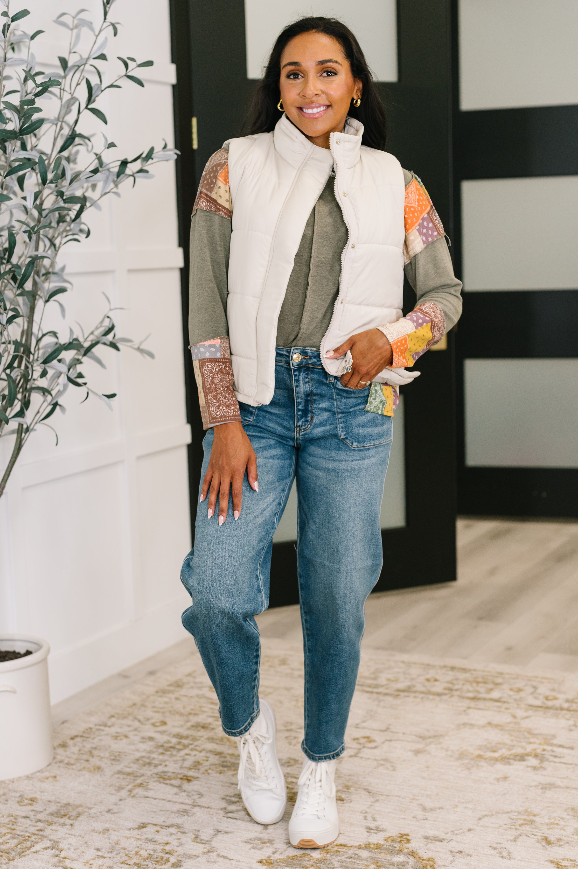 That's What I'm Talkin' About Puffer Vest in Sand Beige-Womens-Ave Shops-[option4]-[option5]-[option6]-[option7]-[option8]-Shop-Boutique-Clothing-for-Women-Online