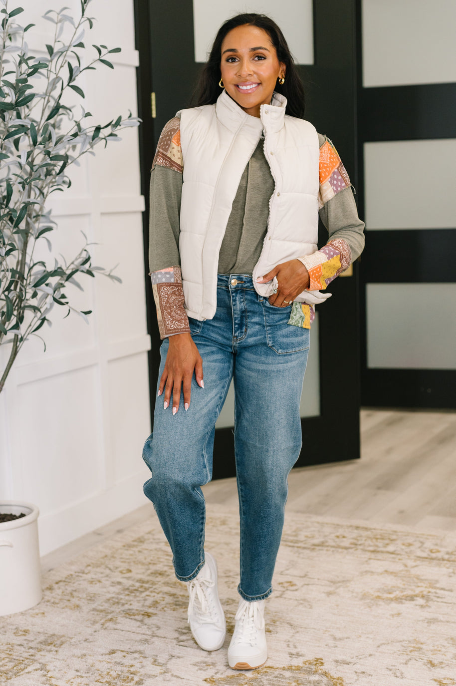 That's What I'm Talkin' About Puffer Vest in Sand Beige-Womens-Ave Shops-[option4]-[option5]-[option6]-[option7]-[option8]-Shop-Boutique-Clothing-for-Women-Online