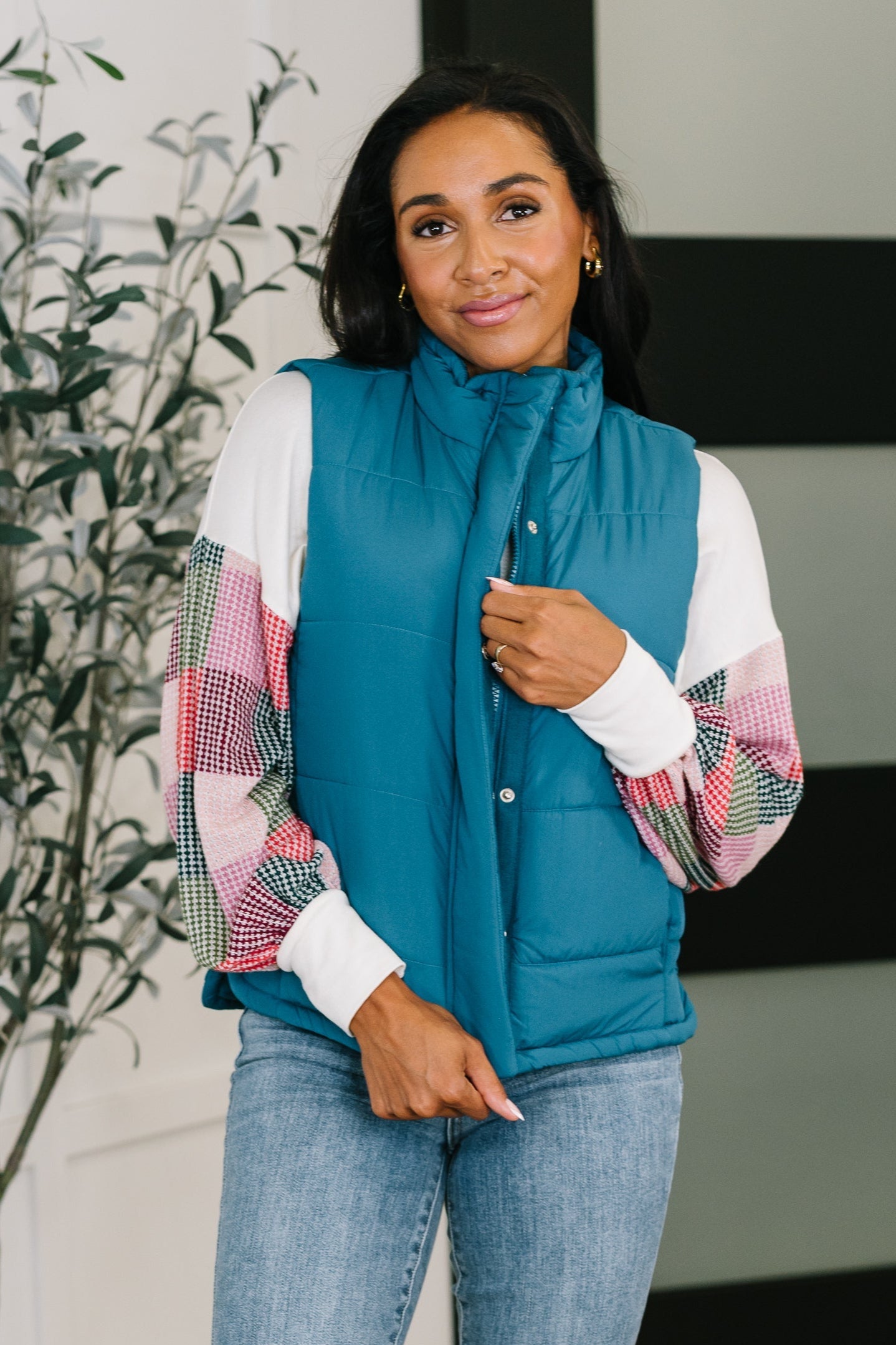 That's What I'm Talkin' About Puffer Vest in Teal-Womens-Ave Shops-[option4]-[option5]-[option6]-[option7]-[option8]-Shop-Boutique-Clothing-for-Women-Online