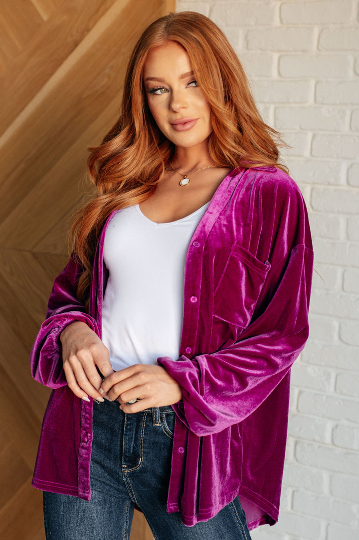 The Best Policy Velvet Balloon Sleeve Top-Tops-Ave Shops-[option4]-[option5]-[option6]-[option7]-[option8]-Shop-Boutique-Clothing-for-Women-Online