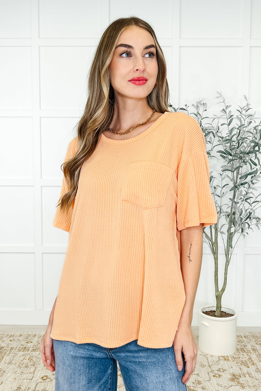 The Go-To Tee in Apricot Bliss-Womens-Ave Shops-[option4]-[option5]-[option6]-[option7]-[option8]-Shop-Boutique-Clothing-for-Women-Online