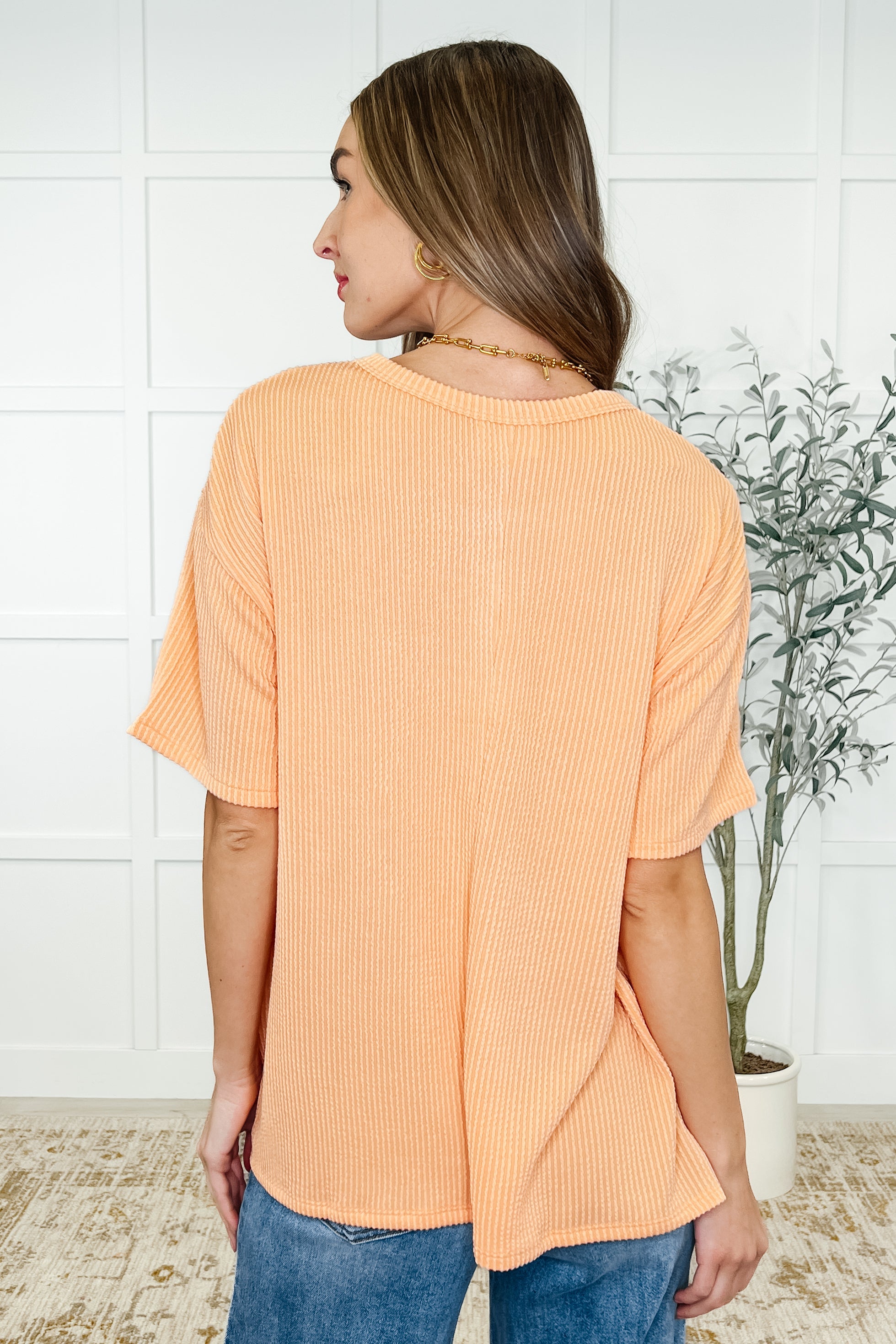 The Go-To Tee in Apricot Bliss-Womens-Ave Shops-[option4]-[option5]-[option6]-[option7]-[option8]-Shop-Boutique-Clothing-for-Women-Online