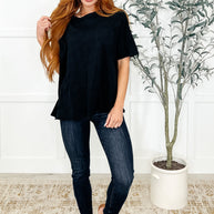 The Layback Relaxed Basic Tee in Black-Womens-Ave Shops-[option4]-[option5]-[option6]-[option7]-[option8]-Shop-Boutique-Clothing-for-Women-Online