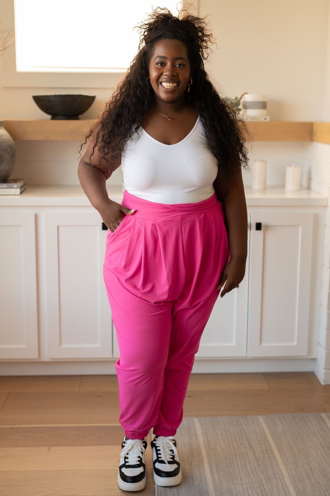 Rae Mode The Motive Slouch Jogger in Hot Pink-Bottoms-Ave Shops-[option4]-[option5]-[option6]-[option7]-[option8]-Shop-Boutique-Clothing-for-Women-Online