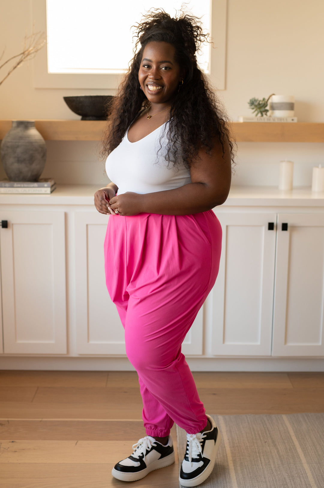 Rae Mode The Motive Slouch Jogger in Hot Pink-Bottoms-Ave Shops-[option4]-[option5]-[option6]-[option7]-[option8]-Shop-Boutique-Clothing-for-Women-Online