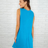 The Power I Hold V-Neck Ribbed Knit Dress in Aqua Glow-Womens-Ave Shops-[option4]-[option5]-[option6]-[option7]-[option8]-Shop-Boutique-Clothing-for-Women-Online