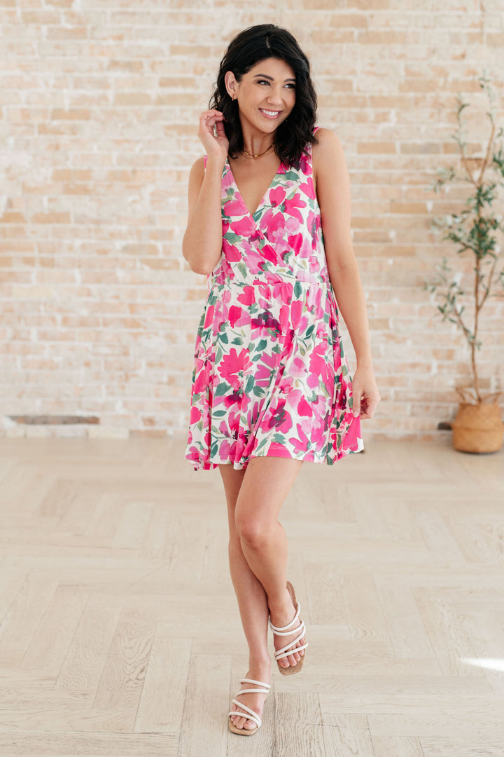 The Suns Been Quite Kind V-Neck Dress in Pink-Dresses-Ave Shops-[option4]-[option5]-[option6]-[option7]-[option8]-Shop-Boutique-Clothing-for-Women-Online