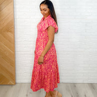 The Way You Move Flutter Sleeve Dress in Fuchsia-Womens-Ave Shops-[option4]-[option5]-[option6]-[option7]-[option8]-Shop-Boutique-Clothing-for-Women-Online