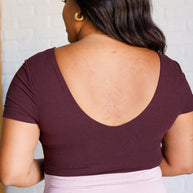 They're Not Like Us Square Neck Bodysuit in Cassis-Tops-Ave Shops-[option4]-[option5]-[option6]-[option7]-[option8]-Shop-Boutique-Clothing-for-Women-Online