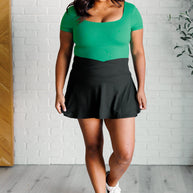 They're Not Like Us Square Neck Bodysuit in Emerald Green-Tops-Ave Shops-[option4]-[option5]-[option6]-[option7]-[option8]-Shop-Boutique-Clothing-for-Women-Online