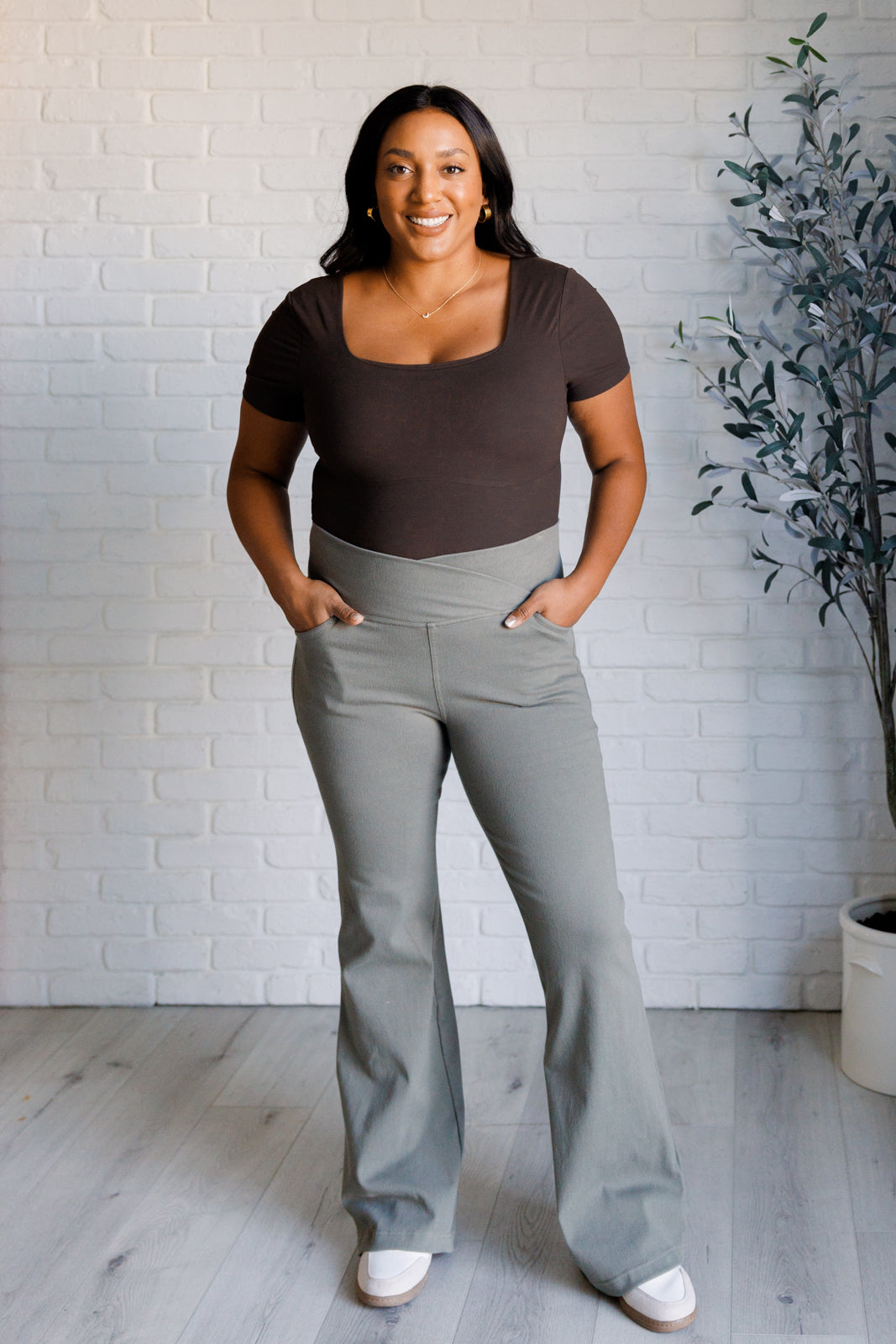 They're Not Like Us Square Neck Bodysuit in Espresso-Tops-Ave Shops-[option4]-[option5]-[option6]-[option7]-[option8]-Shop-Boutique-Clothing-for-Women-Online