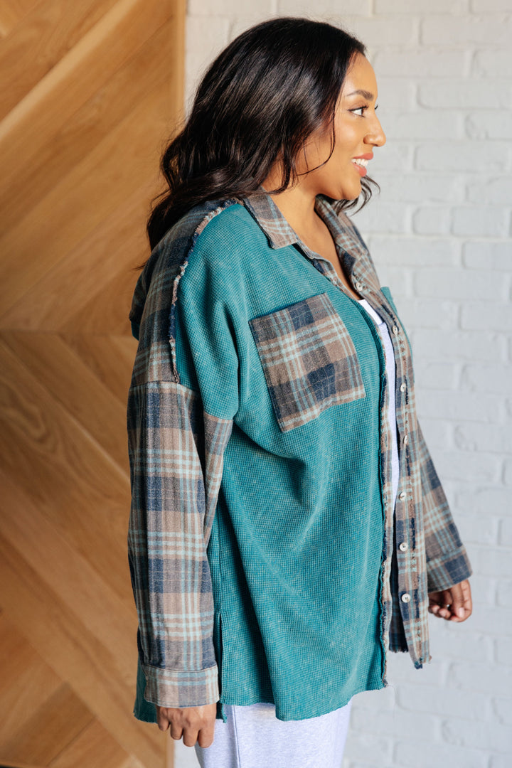 Tied for Time Thermal Plaid Button Up-Tops-Ave Shops-[option4]-[option5]-[option6]-[option7]-[option8]-Shop-Boutique-Clothing-for-Women-Online