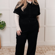 Judy Blue Tilda Short Sleeve Control Top Denim Jumpsuit-Womens-Ave Shops-[option4]-[option5]-[option6]-[option7]-[option8]-Shop-Boutique-Clothing-for-Women-Online