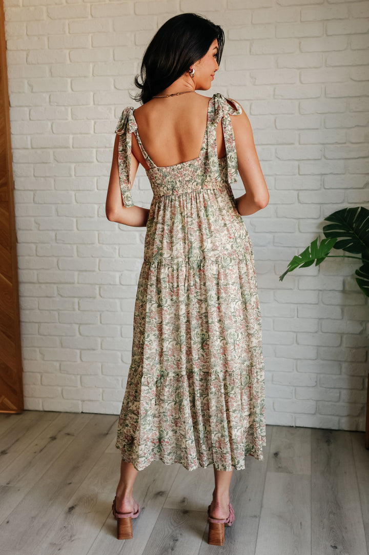 Tiptoe Through the Tulips Square Neck Tiered Dress-Dresses-Ave Shops-[option4]-[option5]-[option6]-[option7]-[option8]-Shop-Boutique-Clothing-for-Women-Online