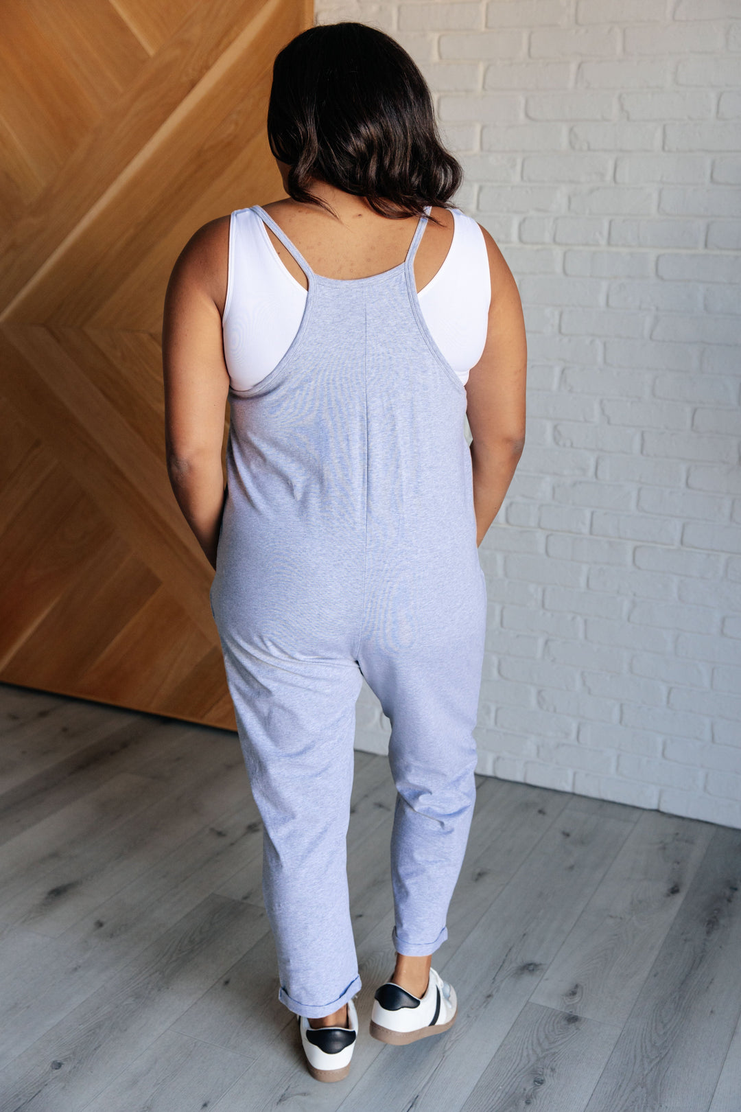 Zenana Totally Me Spaghetti Strap Jumpsuit in Heather Grey-Jumpsuits & Rompers-Ave Shops-[option4]-[option5]-[option6]-[option7]-[option8]-Shop-Boutique-Clothing-for-Women-Online