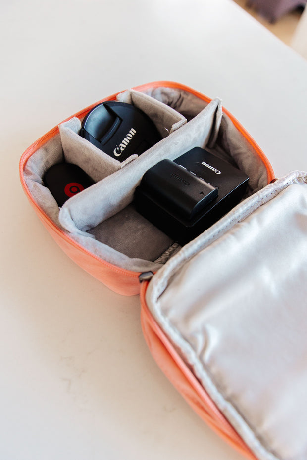 Travel Cord Organizer Case in Pink-Home & Decor-Ave Shops-[option4]-[option5]-[option6]-[option7]-[option8]-Shop-Boutique-Clothing-for-Women-Online