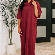 Travel Envy Ribbed Knit Dress in Wine-Womens-Ave Shops-[option4]-[option5]-[option6]-[option7]-[option8]-Shop-Boutique-Clothing-for-Women-Online