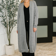 Travel Hideaway Open Front Cardigan in Soft Grey-Womens-Ave Shops-[option4]-[option5]-[option6]-[option7]-[option8]-Shop-Boutique-Clothing-for-Women-Online
