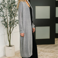 Travel Hideaway Open Front Cardigan in Soft Grey-Womens-Ave Shops-[option4]-[option5]-[option6]-[option7]-[option8]-Shop-Boutique-Clothing-for-Women-Online