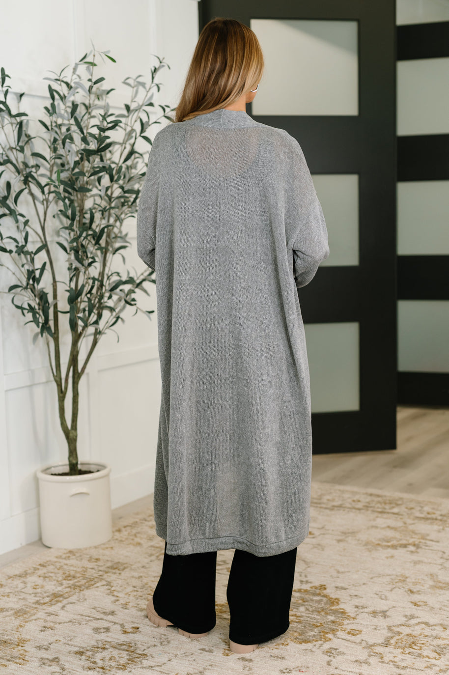 Travel Hideaway Open Front Cardigan in Soft Grey-Womens-Ave Shops-[option4]-[option5]-[option6]-[option7]-[option8]-Shop-Boutique-Clothing-for-Women-Online