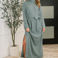 Travel Plush Knit Dress in Soft Teal-Womens-Ave Shops-[option4]-[option5]-[option6]-[option7]-[option8]-Shop-Boutique-Clothing-for-Women-Online