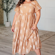 Trusting My Intuition Balloon Sleeve Dress in Camel-Dresses-Ave Shops-[option4]-[option5]-[option6]-[option7]-[option8]-Shop-Boutique-Clothing-for-Women-Online
