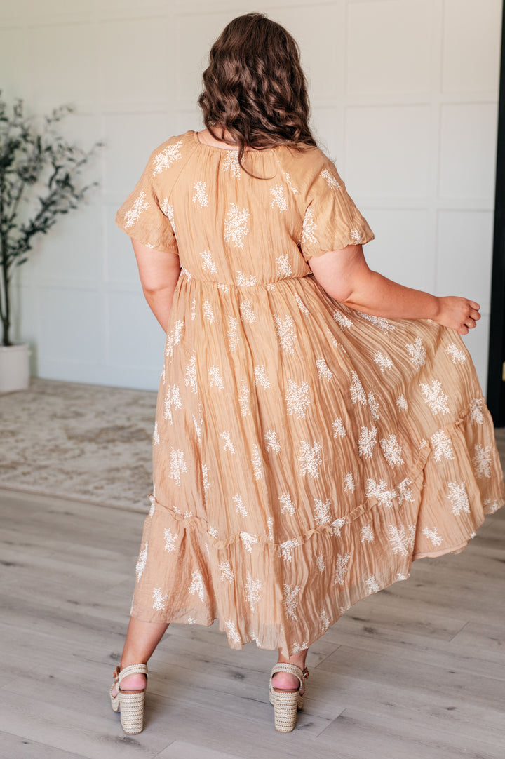 Trusting My Intuition Balloon Sleeve Dress in Camel-Dresses-Ave Shops-[option4]-[option5]-[option6]-[option7]-[option8]-Shop-Boutique-Clothing-for-Women-Online