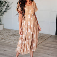 Trusting My Intuition Balloon Sleeve Dress in Camel-Dresses-Ave Shops-[option4]-[option5]-[option6]-[option7]-[option8]-Shop-Boutique-Clothing-for-Women-Online