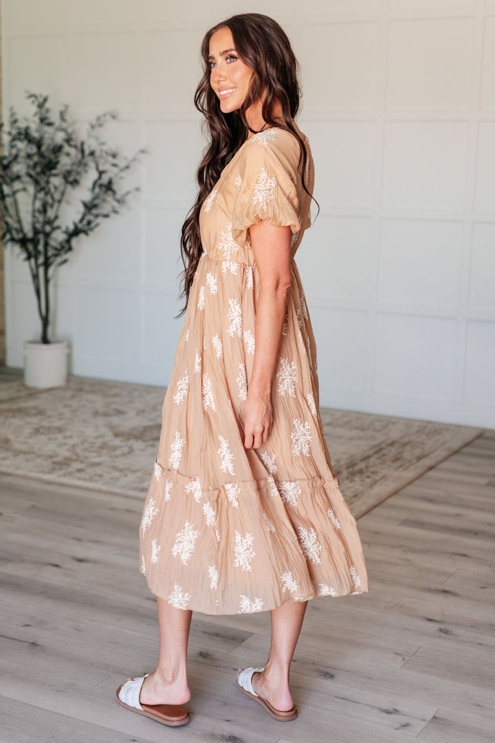 Trusting My Intuition Balloon Sleeve Dress in Camel-Dresses-Ave Shops-[option4]-[option5]-[option6]-[option7]-[option8]-Shop-Boutique-Clothing-for-Women-Online