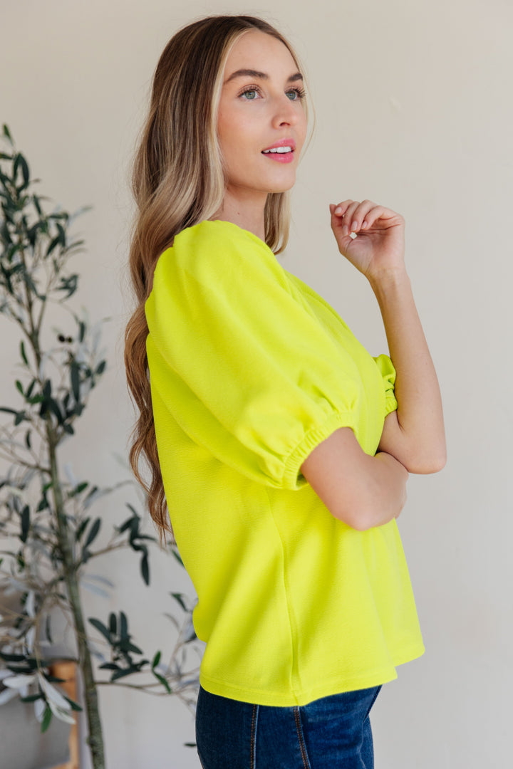 Try Me Balloon Sleeve Blouse-Womens-Ave Shops-[option4]-[option5]-[option6]-[option7]-[option8]-Shop-Boutique-Clothing-for-Women-Online