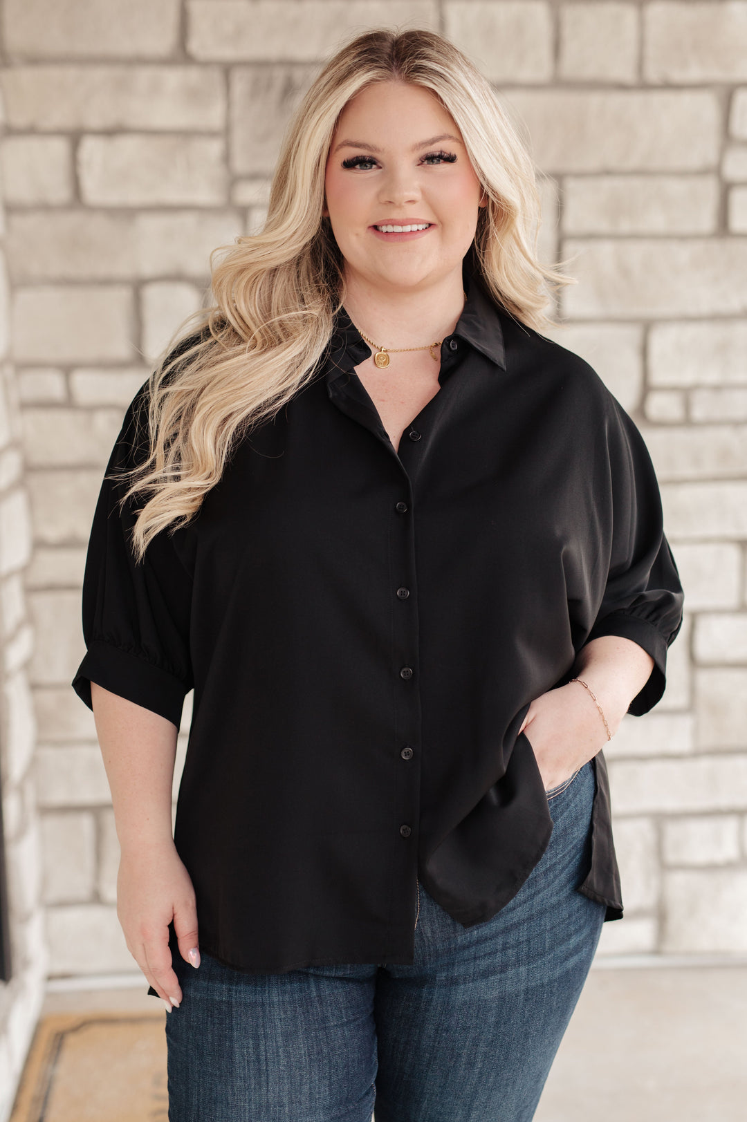 Turned Out Perfect Oversized Button Down Shirt-Tops-Ave Shops-[option4]-[option5]-[option6]-[option7]-[option8]-Shop-Boutique-Clothing-for-Women-Online