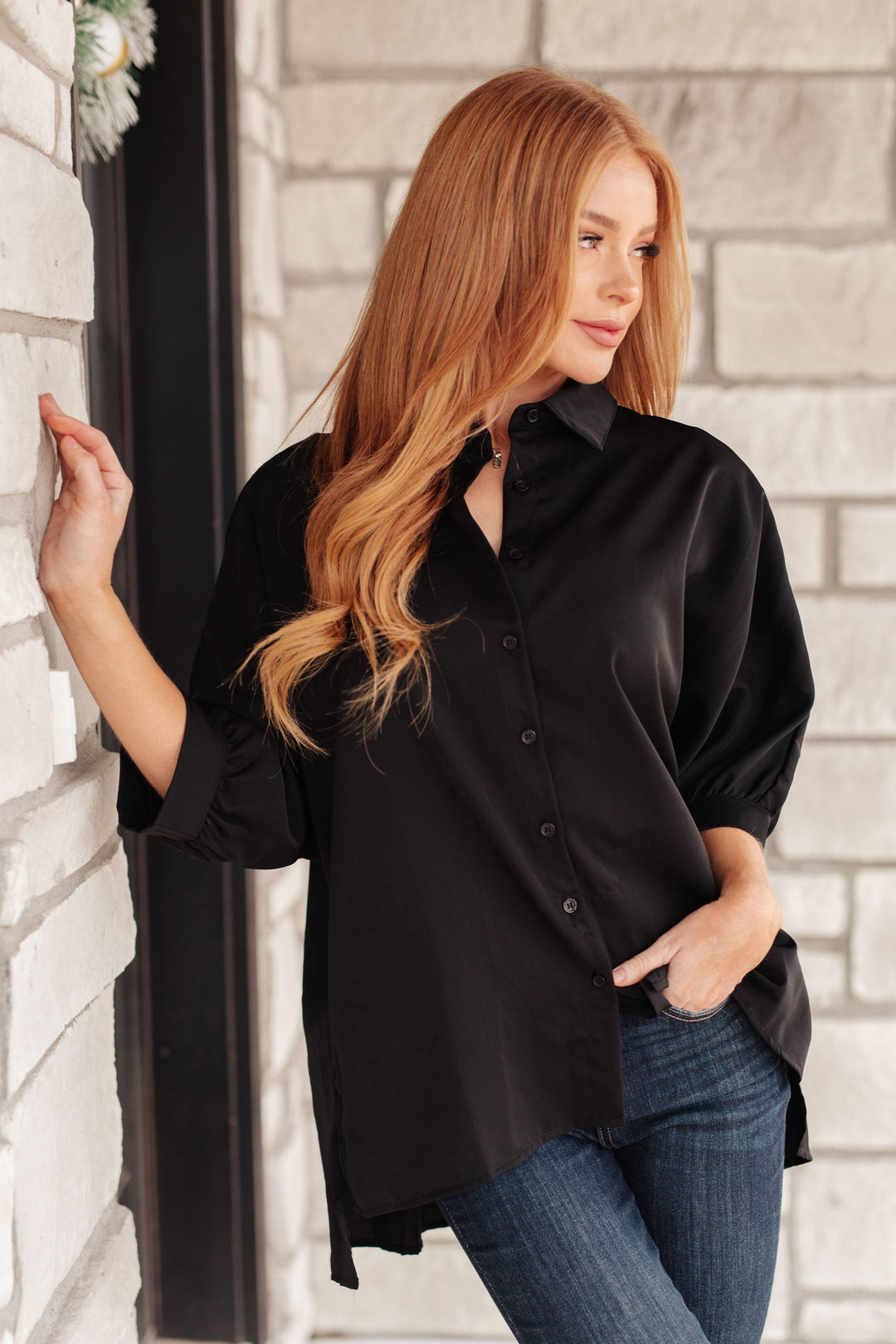 Turned Out Perfect Oversized Button Down Shirt-Tops-Ave Shops-[option4]-[option5]-[option6]-[option7]-[option8]-Shop-Boutique-Clothing-for-Women-Online