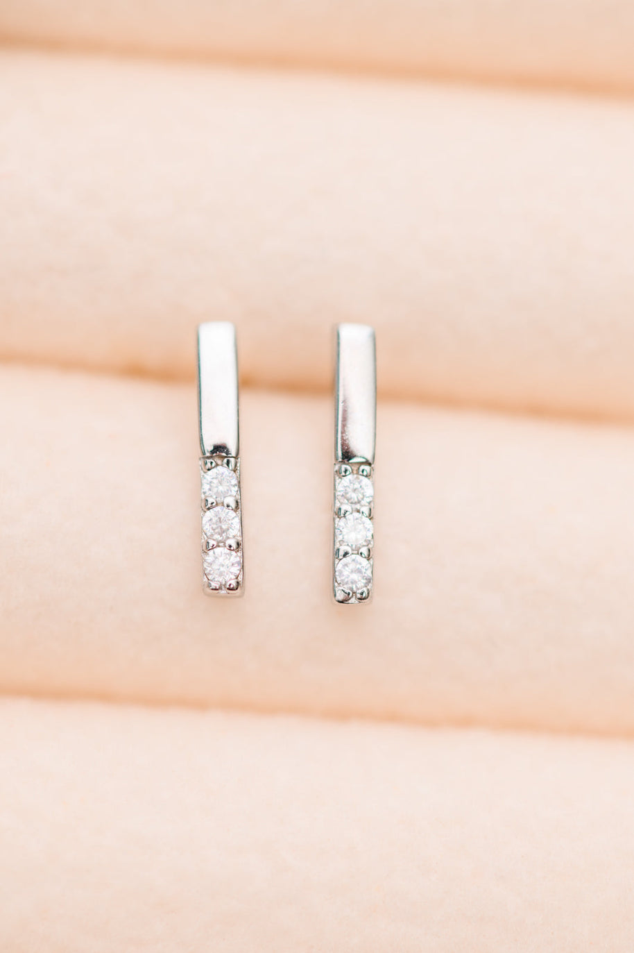 Twin Sparkle Silver Stud Earrings-Accessories-Ave Shops-[option4]-[option5]-[option6]-[option7]-[option8]-Shop-Boutique-Clothing-for-Women-Online