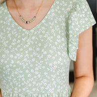 Twirl Me Softly Flutter Sleeve Dress in Sage-Womens-Ave Shops-[option4]-[option5]-[option6]-[option7]-[option8]-Shop-Boutique-Clothing-for-Women-Online