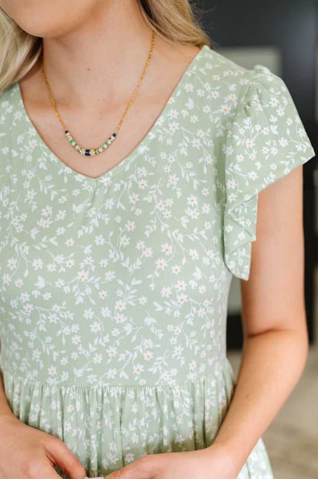 Twirl Me Softly Flutter Sleeve Dress in Sage-Womens-Ave Shops-[option4]-[option5]-[option6]-[option7]-[option8]-Shop-Boutique-Clothing-for-Women-Online