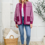 Two Hearts Jacket In Plum-Womens-Ave Shops-[option4]-[option5]-[option6]-[option7]-[option8]-Shop-Boutique-Clothing-for-Women-Online
