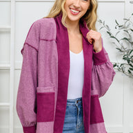 Two Hearts Jacket In Plum-Womens-Ave Shops-[option4]-[option5]-[option6]-[option7]-[option8]-Shop-Boutique-Clothing-for-Women-Online