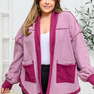 Two Hearts Jacket In Plum-Womens-Ave Shops-[option4]-[option5]-[option6]-[option7]-[option8]-Shop-Boutique-Clothing-for-Women-Online