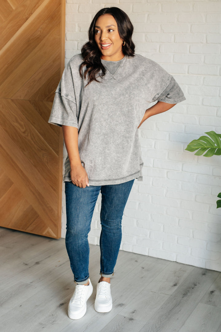 Unbothered Mineral Wash Top in Grey-Tops-Ave Shops-[option4]-[option5]-[option6]-[option7]-[option8]-Shop-Boutique-Clothing-for-Women-Online