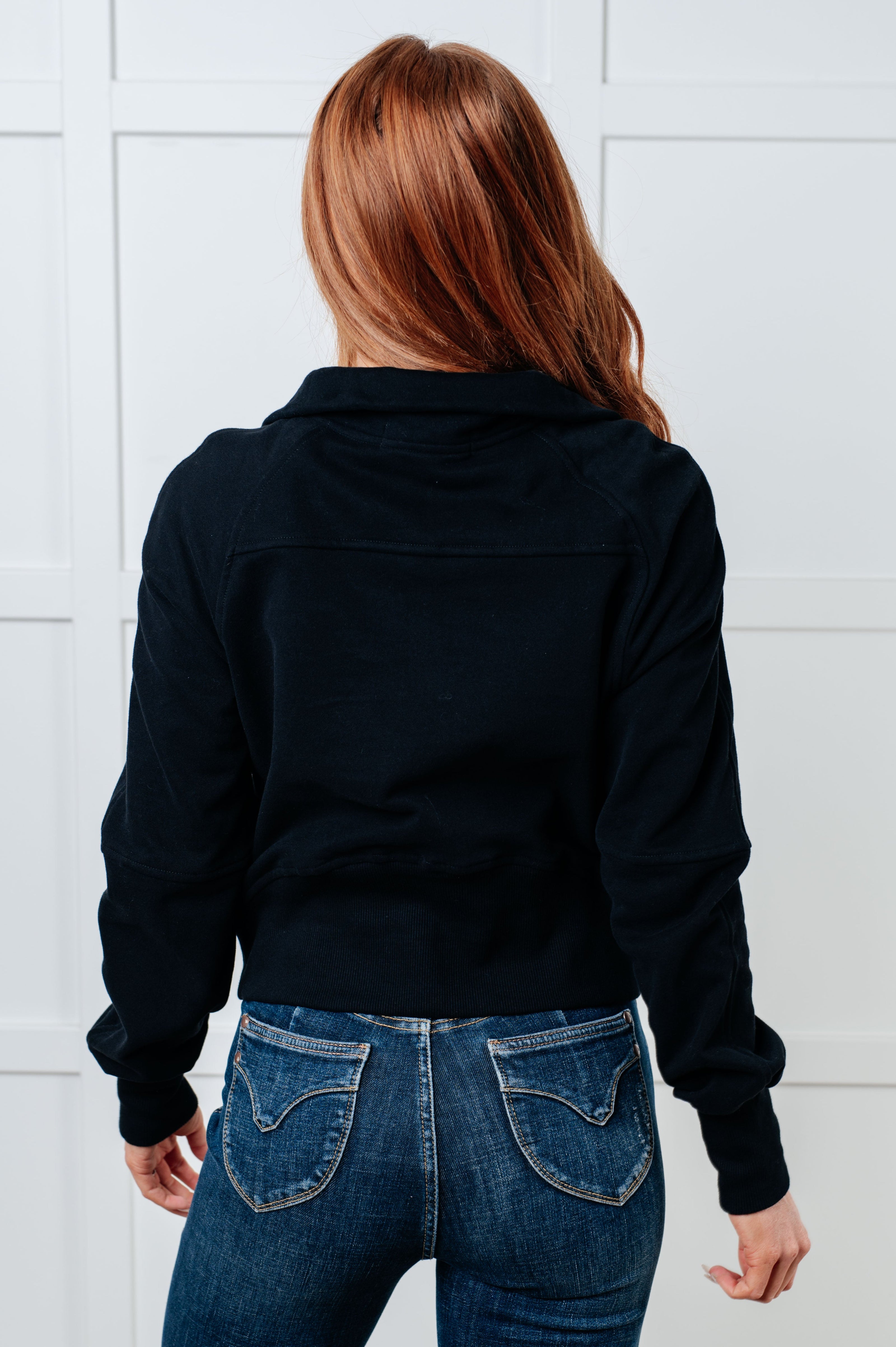Under Her Spell Half Zip Pullover in Black-Tops-Ave Shops-[option4]-[option5]-[option6]-[option7]-[option8]-Shop-Boutique-Clothing-for-Women-Online