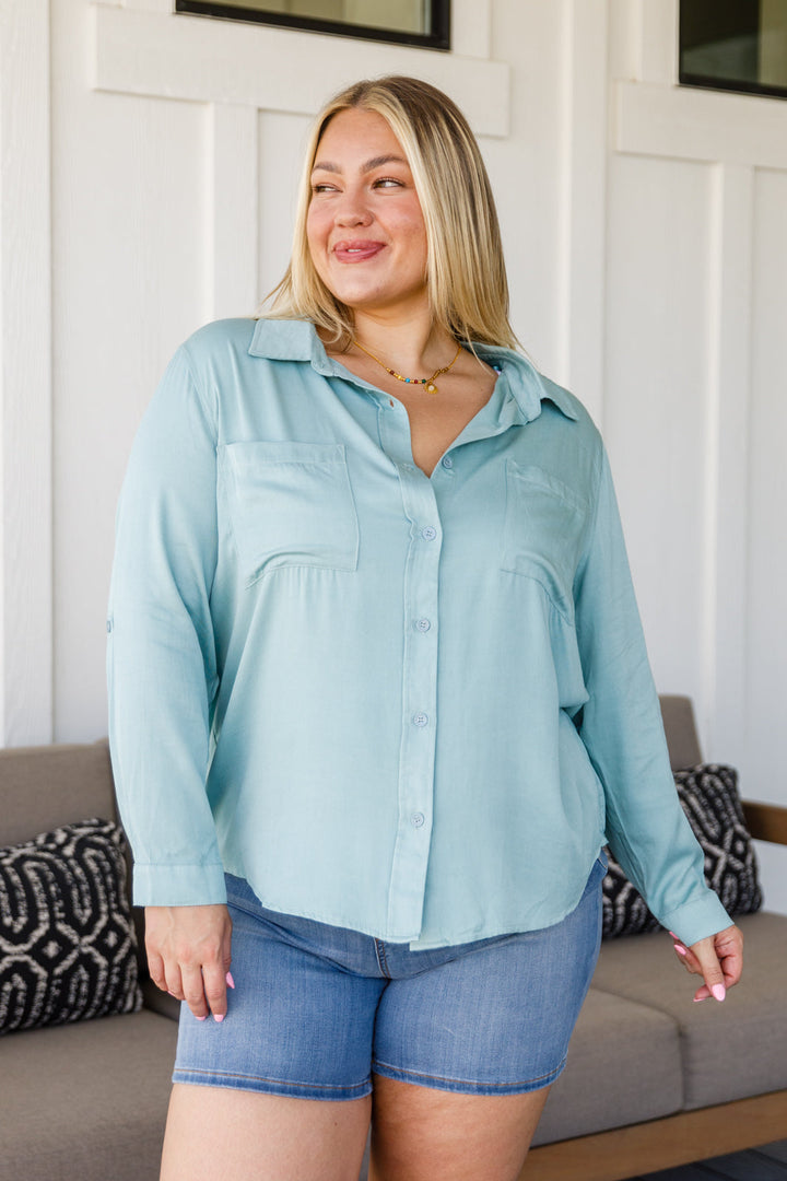 Unwavering Confidence Blouse in Light Blue-Womens-Ave Shops-[option4]-[option5]-[option6]-[option7]-[option8]-Shop-Boutique-Clothing-for-Women-Online