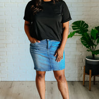 Uptown Crew T-Shirt in Black-Tops-Ave Shops-[option4]-[option5]-[option6]-[option7]-[option8]-Shop-Boutique-Clothing-for-Women-Online