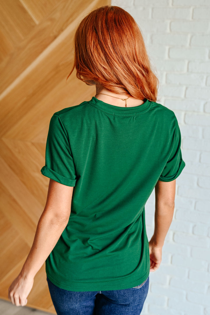 Uptown Crew T-Shirt in Green-Womens-Ave Shops-[option4]-[option5]-[option6]-[option7]-[option8]-Shop-Boutique-Clothing-for-Women-Online