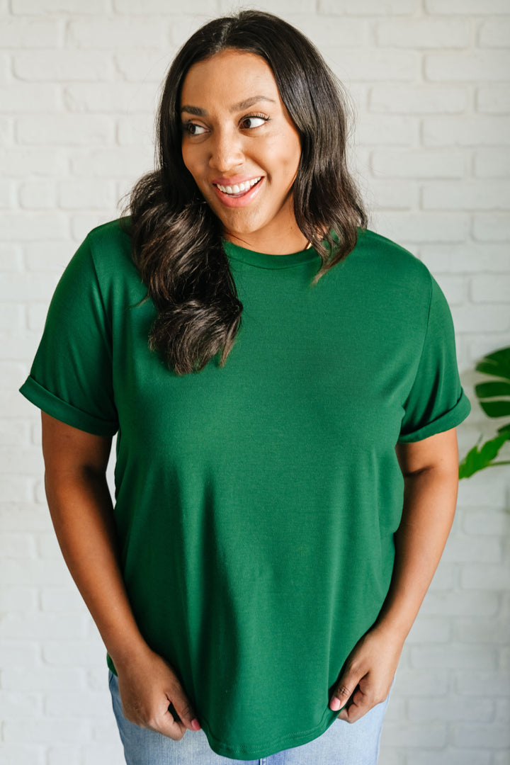 Uptown Crew T-Shirt in Green-Womens-Ave Shops-[option4]-[option5]-[option6]-[option7]-[option8]-Shop-Boutique-Clothing-for-Women-Online