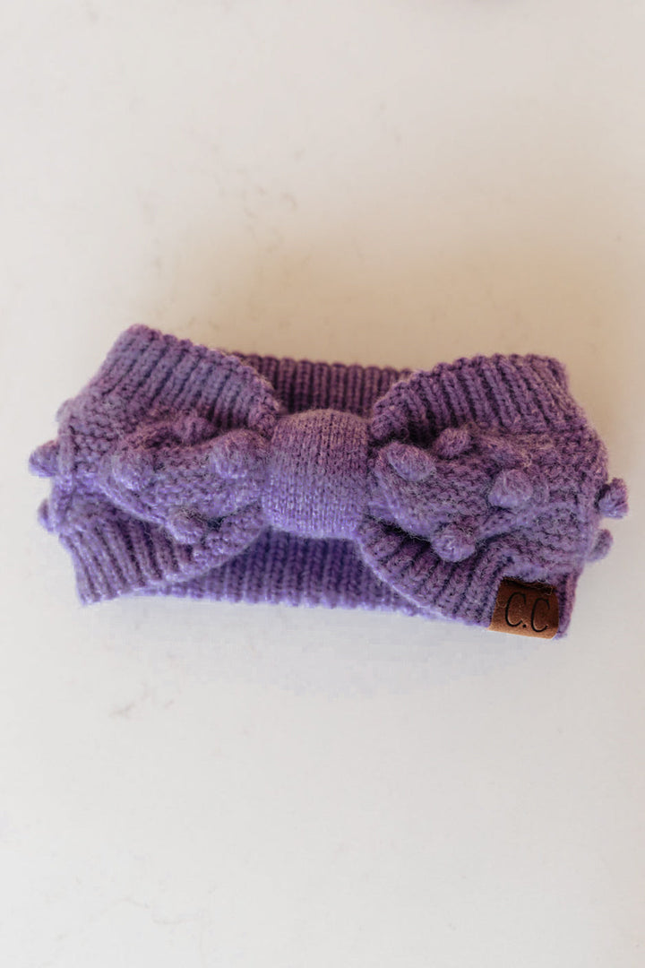 Pom Knit Head Wrap In Periwinkle-Womens-Ave Shops-[option4]-[option5]-[option6]-[option7]-[option8]-Shop-Boutique-Clothing-for-Women-Online