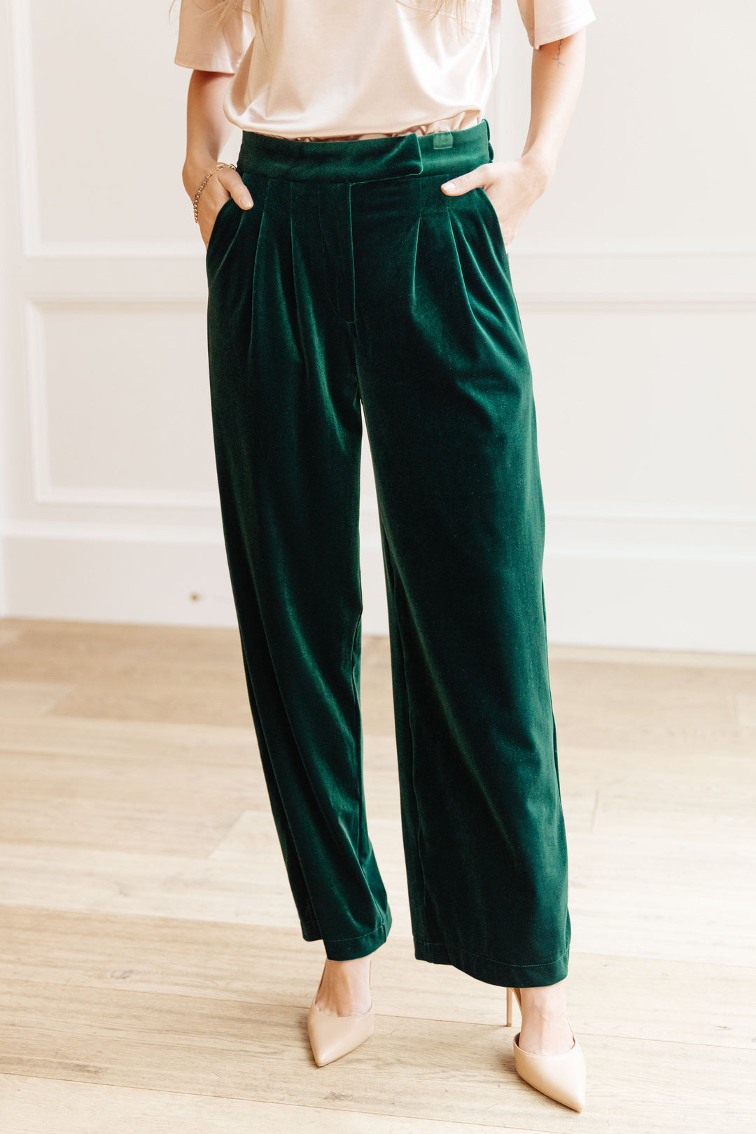 Velvet Elvis Wide Leg Velvet Pants-Bottoms-Ave Shops-[option4]-[option5]-[option6]-[option7]-[option8]-Shop-Boutique-Clothing-for-Women-Online