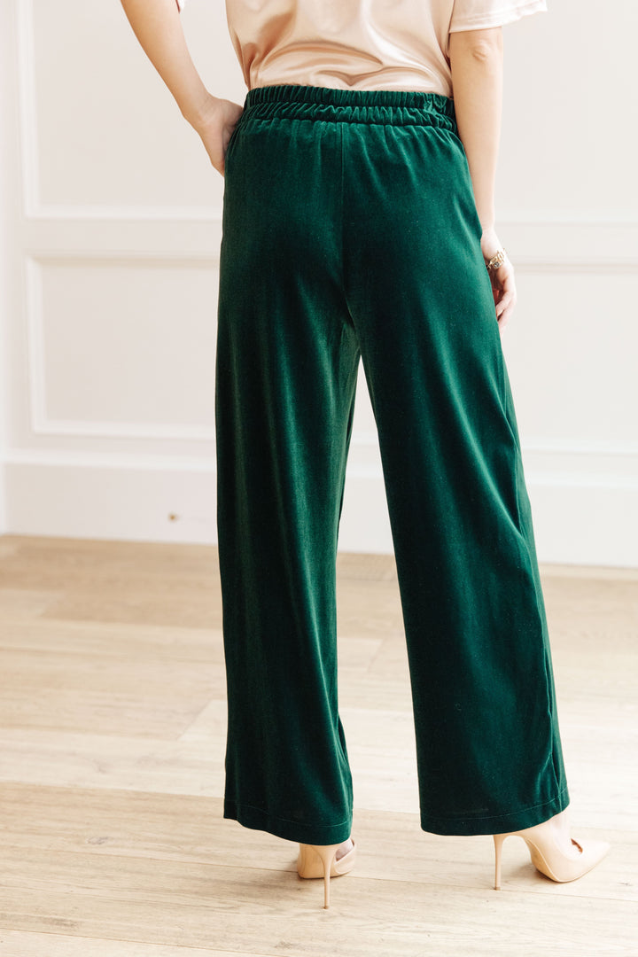 Velvet Elvis Wide Leg Velvet Pants-Bottoms-Ave Shops-[option4]-[option5]-[option6]-[option7]-[option8]-Shop-Boutique-Clothing-for-Women-Online